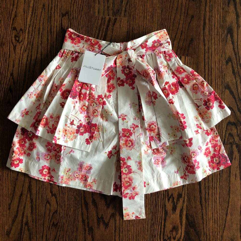 Jill Stuart floral mini skirt skort